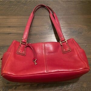 Vintage Leather Fossil Shoulder Bag